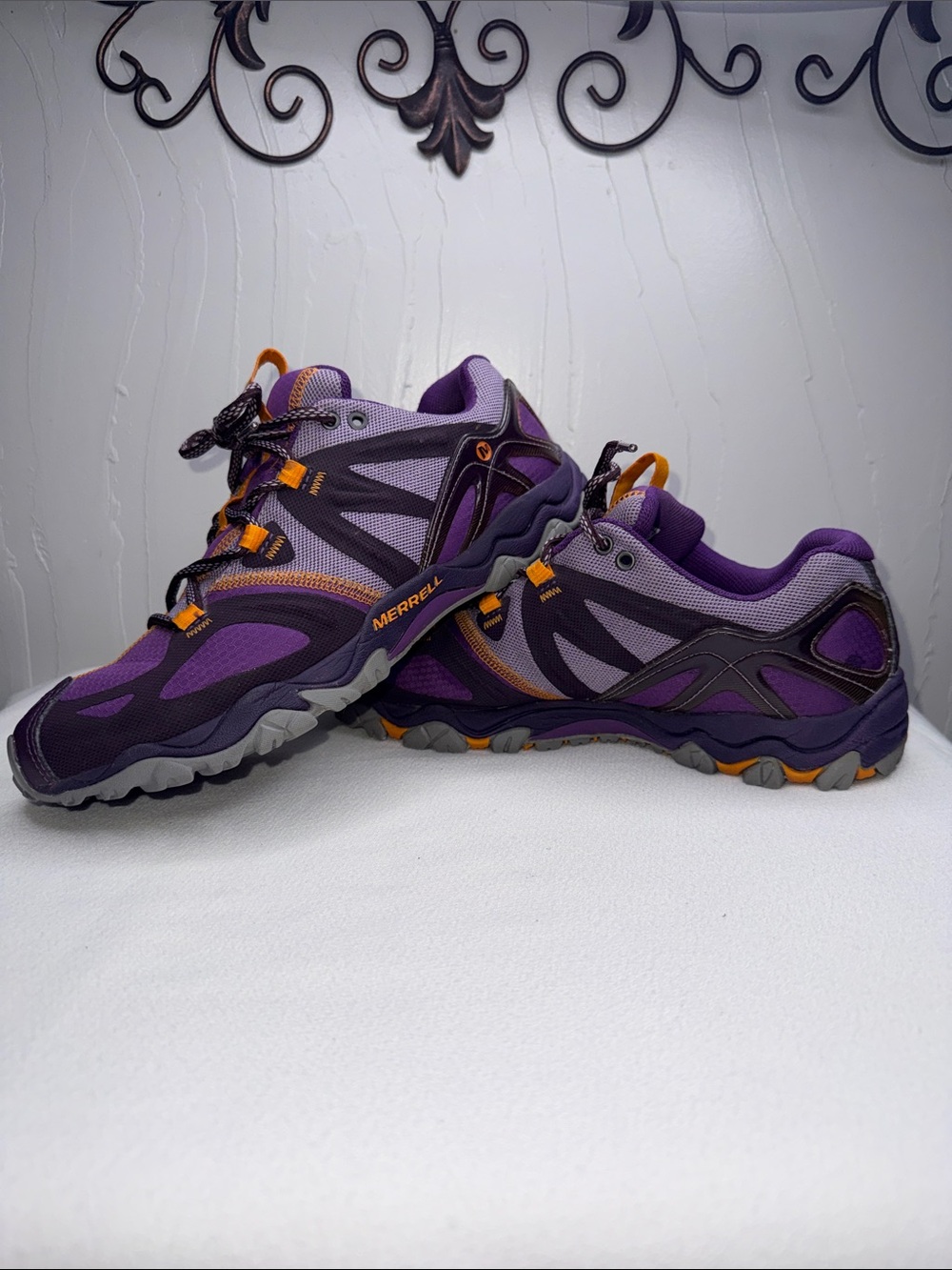 The Merrell Women's Grassbow Sport GORE-TEX hiking shoe Plum/Purple